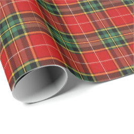 Feestelijke heldere tartan cadeaupapier