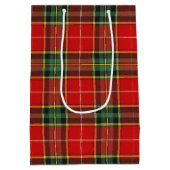Feestelijke heldere tartan medium cadeauzakje (Achterkant)
