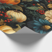 Feestelijke Herfst bladeren Cadeaupapier (Hoek)