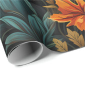 Feestelijke Herfst bladeren Cadeaupapier (Rol Hoek)