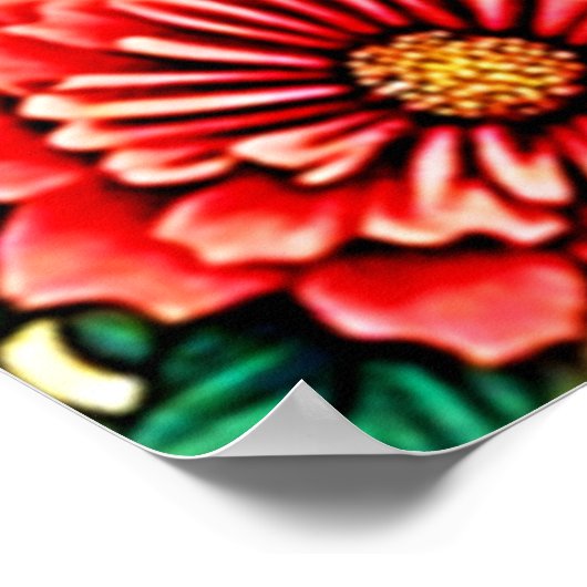 Feestelijke Herfst Bloemen Illustratie Ontwerp Poster (Hoek)