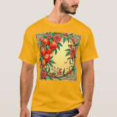 Feestelijke Herfst Bloemen Illustratie Ontwerp T-shirt (Voorkant)