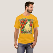 Feestelijke Herfst Bloemen Illustratie Ontwerp T-shirt (Voorkant volledig)