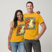 Feestelijke Herfst Bloemen Illustratie Ontwerp T-shirt (Unisex)