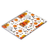 Feestelijke Herfst capybar met pompoenen, spinnen Notitieboek (Linkerzijde)