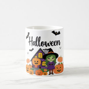 Feestelijke Herfst Decoraties: Pompoenen & Heksen Koffiemok