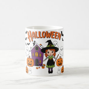 Feestelijke Herfst Decoraties: Pompoenen & Heksen Koffiemok