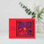 Feestelijke Herfst Flower Briefkaart #2 (Staand voorkant)