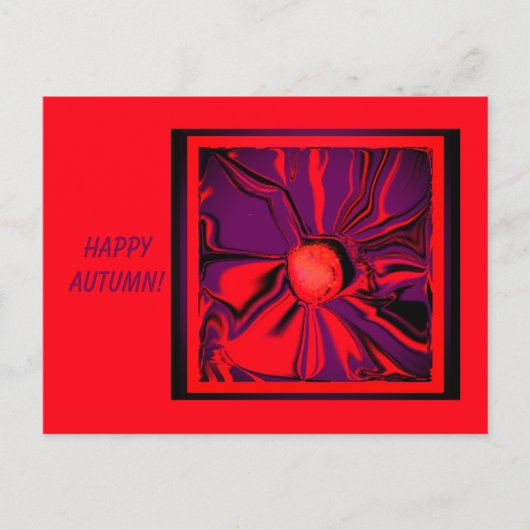 Feestelijke Herfst Flower Briefkaart #2 (Voorkant)