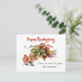 Feestelijke Herfst Foliage Thanksgiving Briefkaart (Staand voorkant)