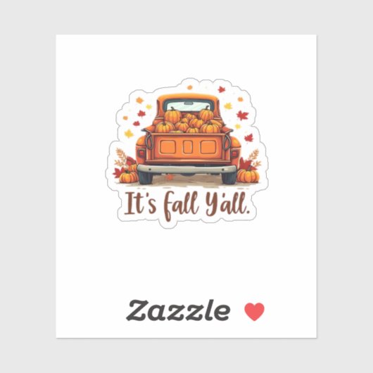 Feestelijke Herfst Oogst Ontwerp Vieren Herfst Zee Sticker (Vel)