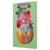 Feestelijke Herfst Pompoen Bloem Klembord (Links)