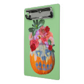 Feestelijke Herfst Pompoen Bloem Mini Klembord (Angled2)