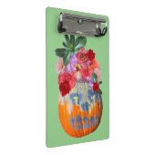 Feestelijke Herfst Pompoen Bloem Mini Klembord (Schuin)