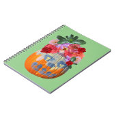 Feestelijke Herfst Pompoen Bloem Notitieboek (Linkerzijde)