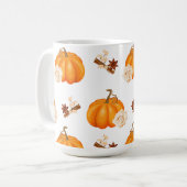 Feestelijke Herfst Pompoen en Spice Mok (Voorkant links)