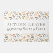 Feestelijke herfst Waterverf gebladerte Deurmat (Voorkant)