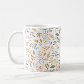 Feestelijke herfst Waterverf gebladerte Initiaal Koffiemok (Links)