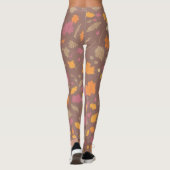 Feestelijke herfstbladeren Leggings (Achterkant)