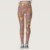 Feestelijke herfstbladeren Leggings (Voorkant)