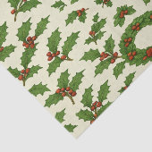 Feestelijke Herhaling van Kerstmis Holly Leaf & Kr Tissuepapier (Detail)