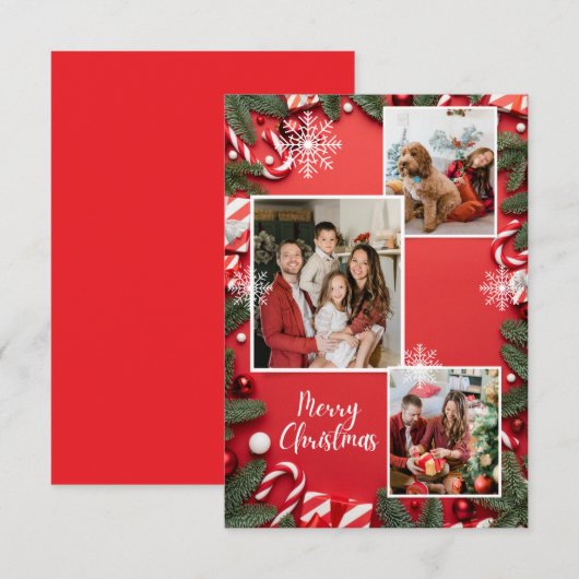 Feestelijke herinneringen: de geest van Kerstmis v RSVP Kaartje (Voorkant / Achterkant)