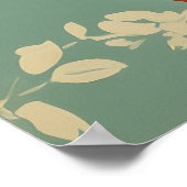 Feestelijke herten in winterstijl poster (Hoek)