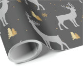 Feestelijke herten inpakpapier voor geschenken (Rol Hoek)