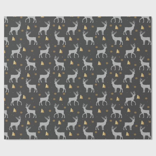 Feestelijke herten inpakpapier voor geschenken