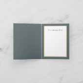 Feestelijke Highland koe Country Christmas Feestdagen Kaart (Binnen)