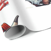 Feestelijke Highland Koe Santa Christmas Cadeaupapier (Rol Hoek)