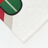 Feestelijke "HO HO" Christmas Fleece & Sherpa Blan (Hoek)