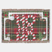 Feestelijke "HO HO" Christmas Fleece & Sherpa Blan