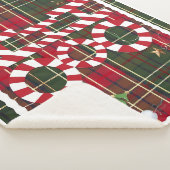 Feestelijke "HO HO" Christmas Fleece & Sherpa Blan Sherpa Deken (3/4)