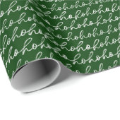 Feestelijke Ho Ho Ho Kerst Wrapping Paper Cadeaupapier (Rol Hoek)