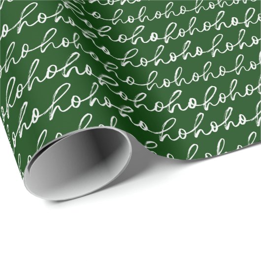 Feestelijke Ho Ho Ho Kerst Wrapping Paper Cadeaupapier (Rol Hoek)