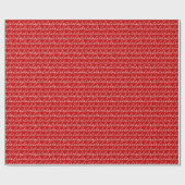 Feestelijke Ho Ho Ho Kerst Wrapping Paper Cadeaupapier (Vlak)