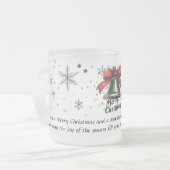 Feestelijke Holiday Bell Mok - Gepersonaliseerde K (Voorkant links)