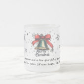 Feestelijke Holiday Bell Mok - Gepersonaliseerde K (Center)