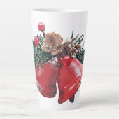 Feestelijke Holiday Bells Latte Mok (Voorkant)