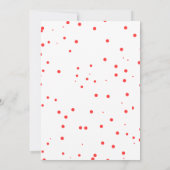 Feestelijke Holiday House kerstfeest uitnodiging (Achterkant)