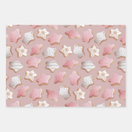 Feestelijke Holiday Latte met Cookies Wrapping Pap Inpakpapier Vel