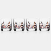 Feestelijke Holiday Tree Glasses Set van 4 Whisky Glas (Rechts)