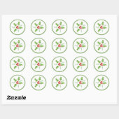 Feestelijke Holly Berries Stickers (Vel)