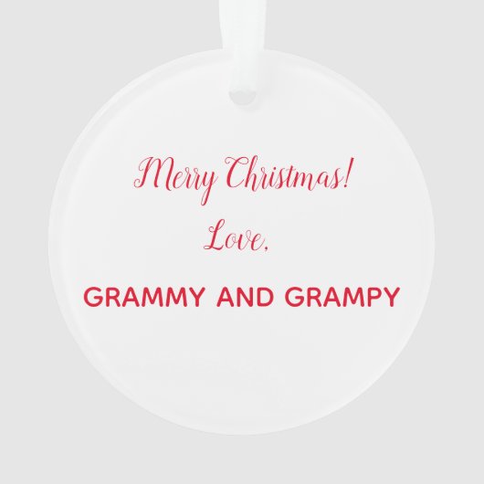 Feestelijke Holly bessen & groen gepersonaliseerd Ornament (achterkant)