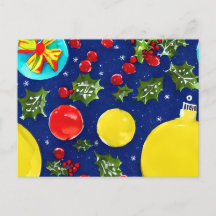 Feestelijke Holly en Ornamenten Kerst