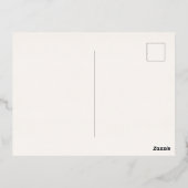 Feestelijke Holly Folie Holiday Kaart (Achterkant)