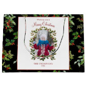 Feestelijke Holly | Foto | Zwarte achtergrond Groot Cadeauzakje (Voorkant)
