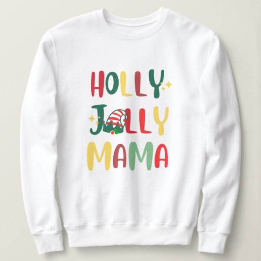 Feestelijke Holly Jolly Xmas Kerst Feestdagen Trui (Design voorkant)