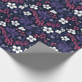Feestelijke Holly Pattern Geschenk Wrap Cadeaupapier (Hoek)